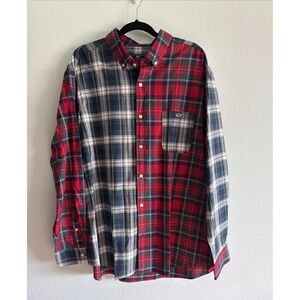 Vineyard Vines Shirt Mens 2XL XXL Button Up Classic Fit Tucker Shirt Red Blue
